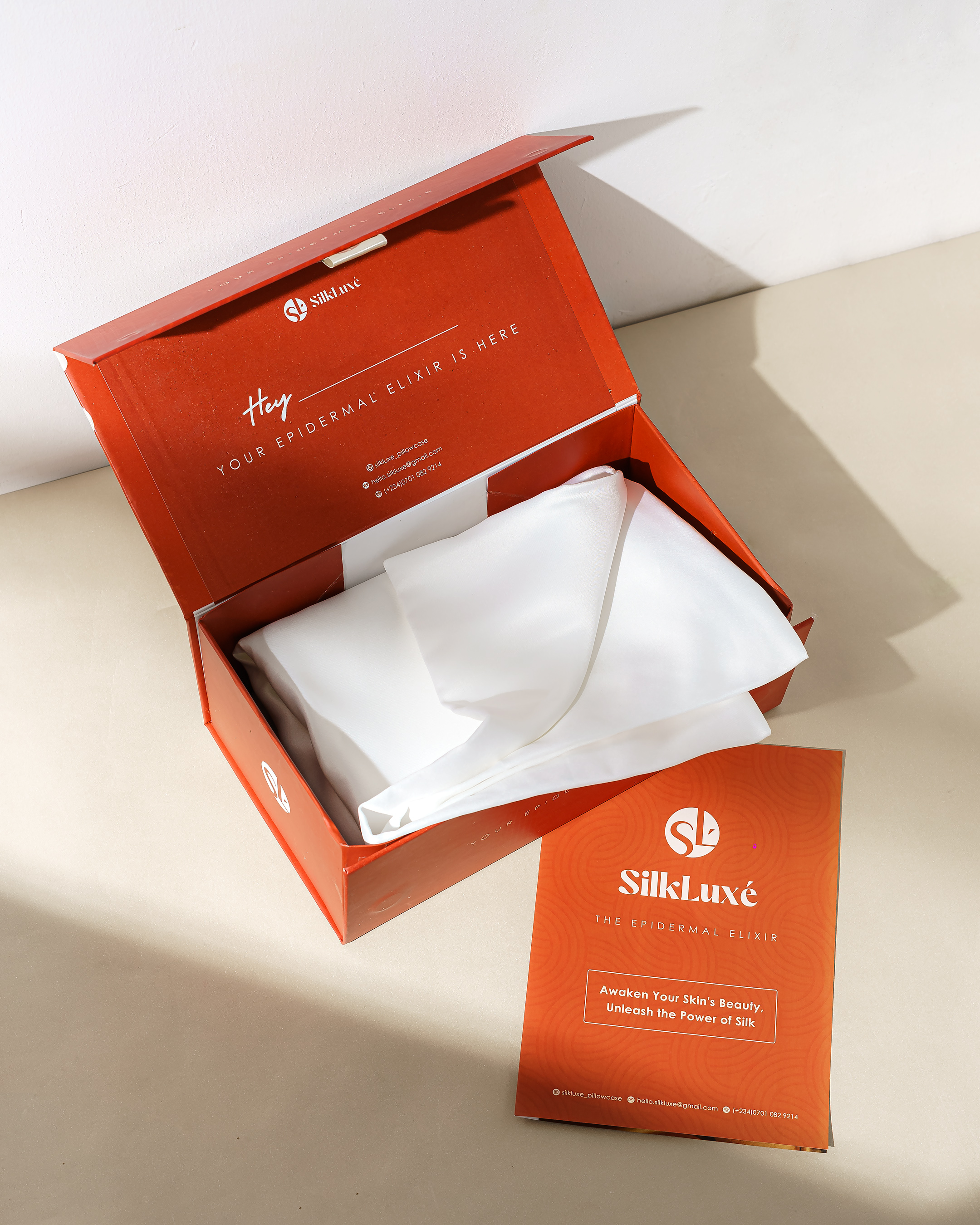 White Silk Pillowcase image
