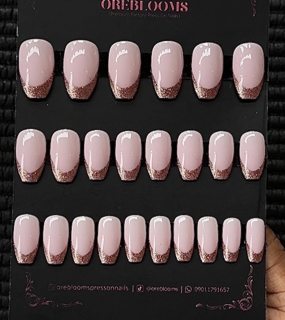 FE40 RoseGold Glitter Tip image