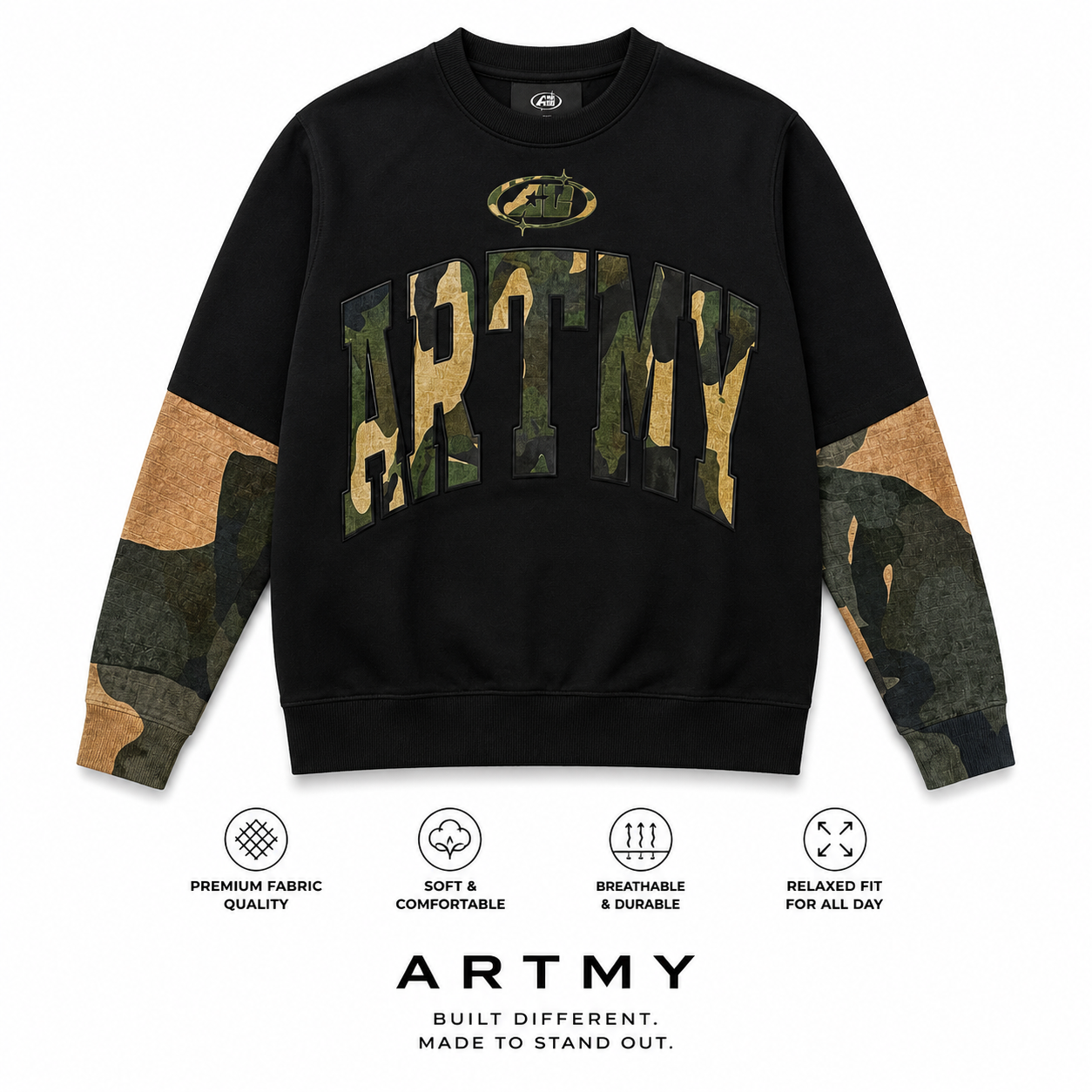 ARTELIER GREEK — ARTMY CAMO SLEEVE image