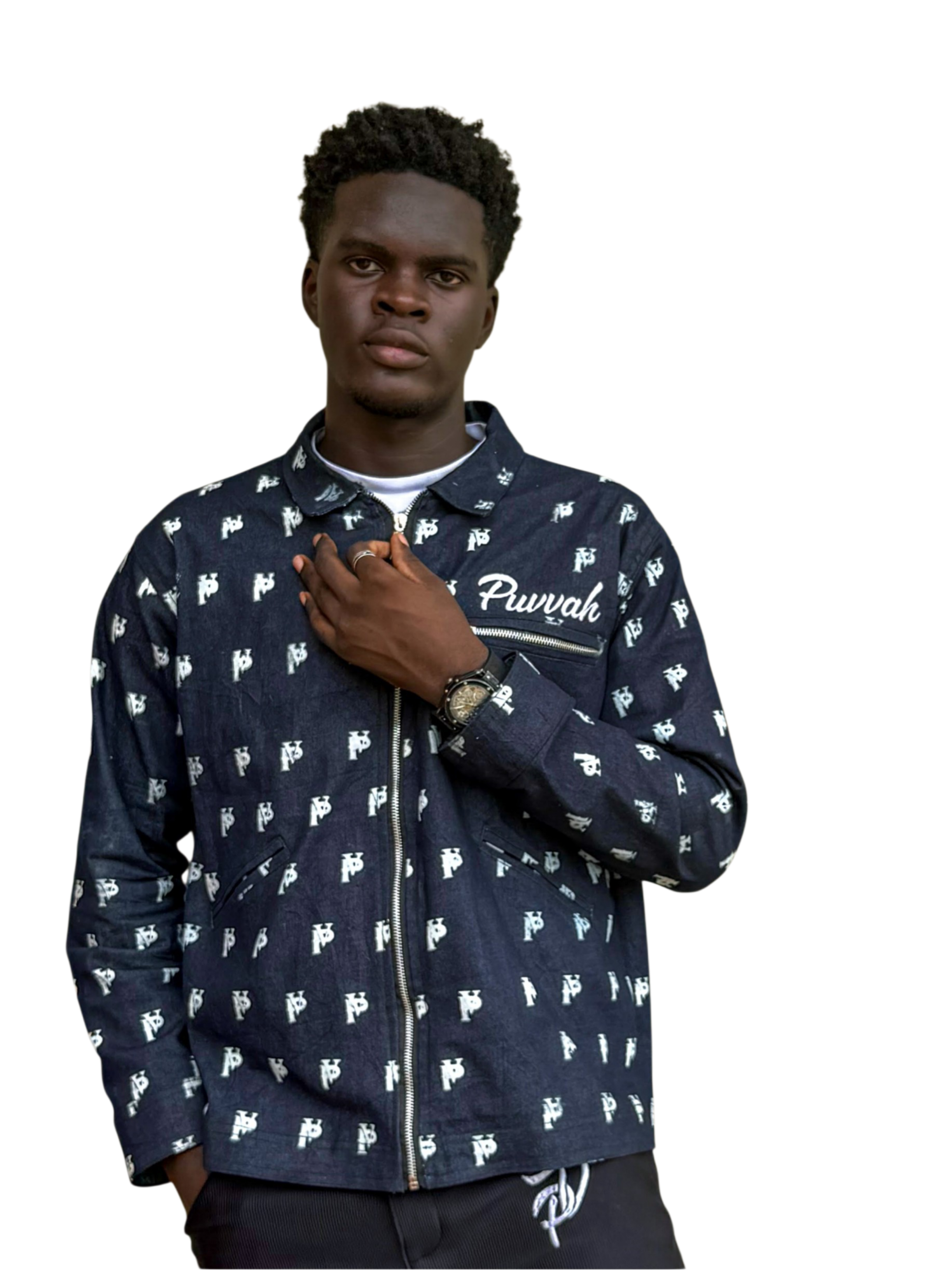 Emblem denim Jacket image