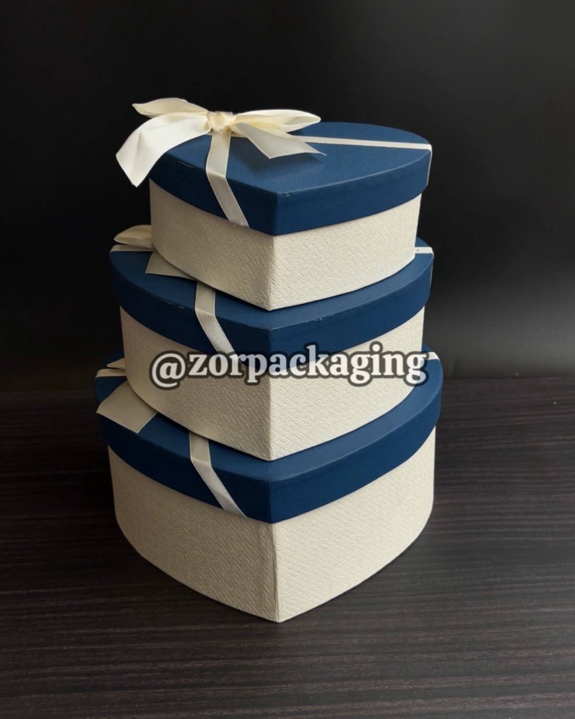 Heart Shaped Gift Box - Blue