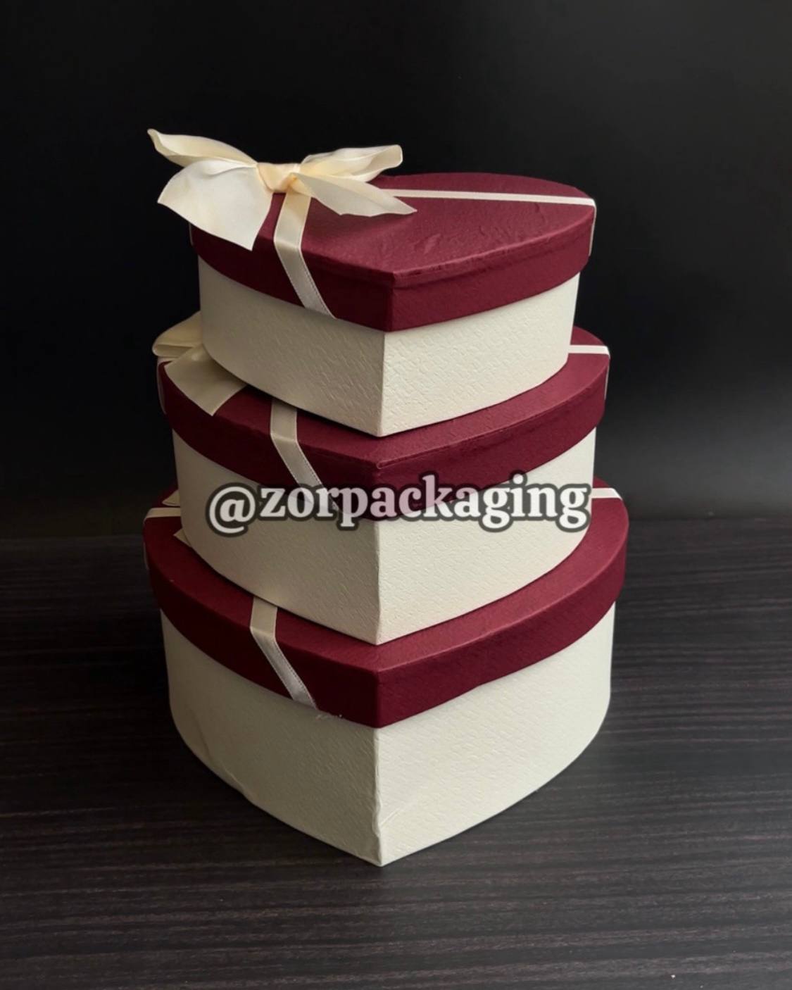 Heart Shaped Gift Box - Wine