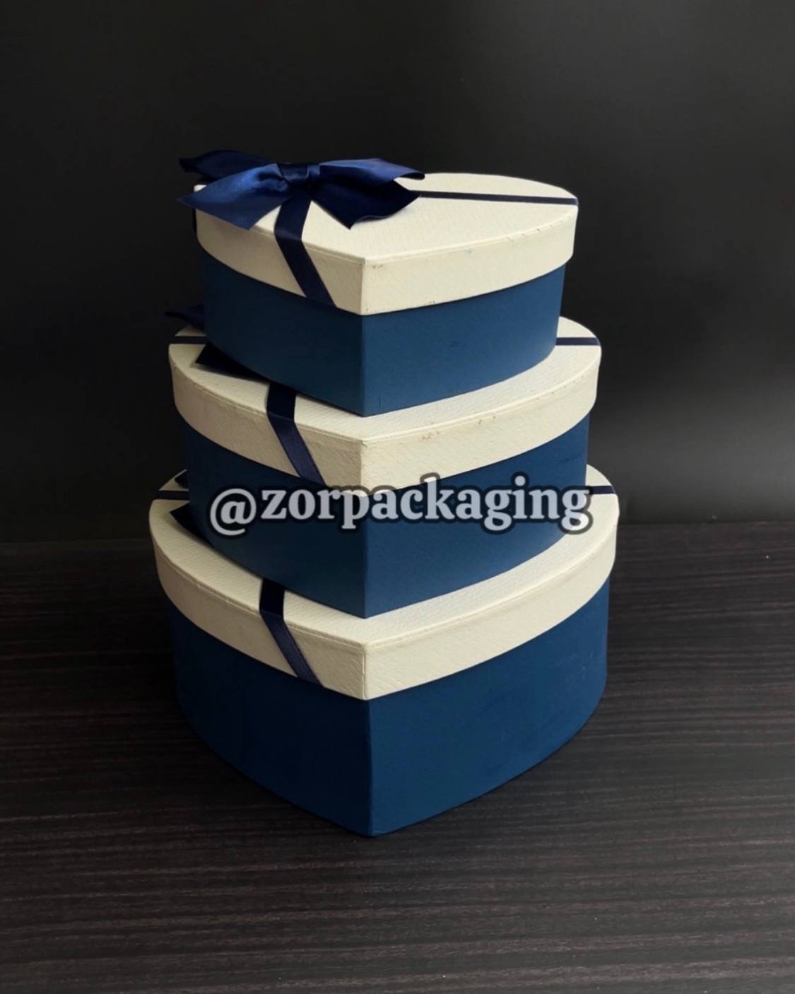 Heart Shaped Gift Box - Blue image