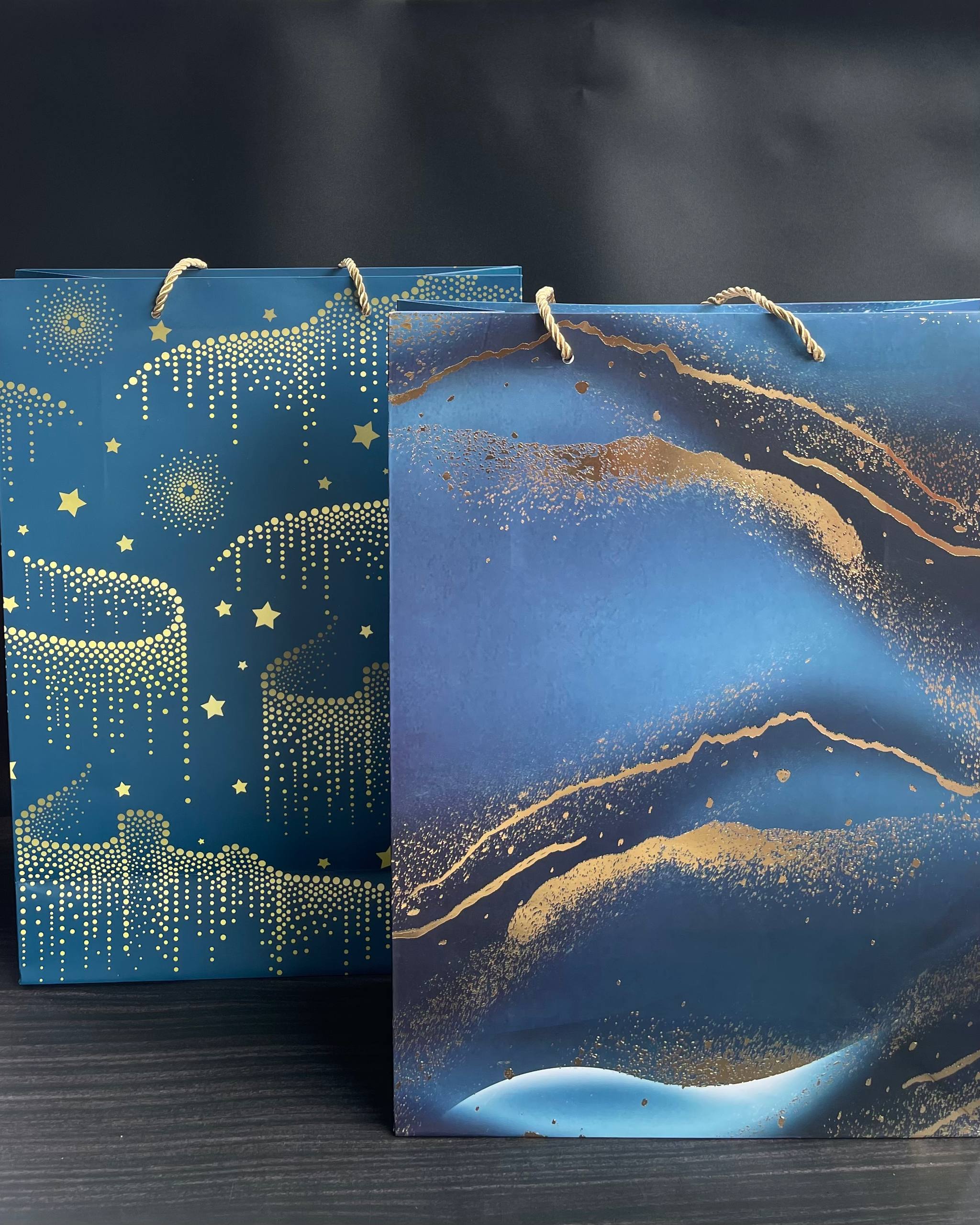 Mixed Patterned Paper Bags - Large image