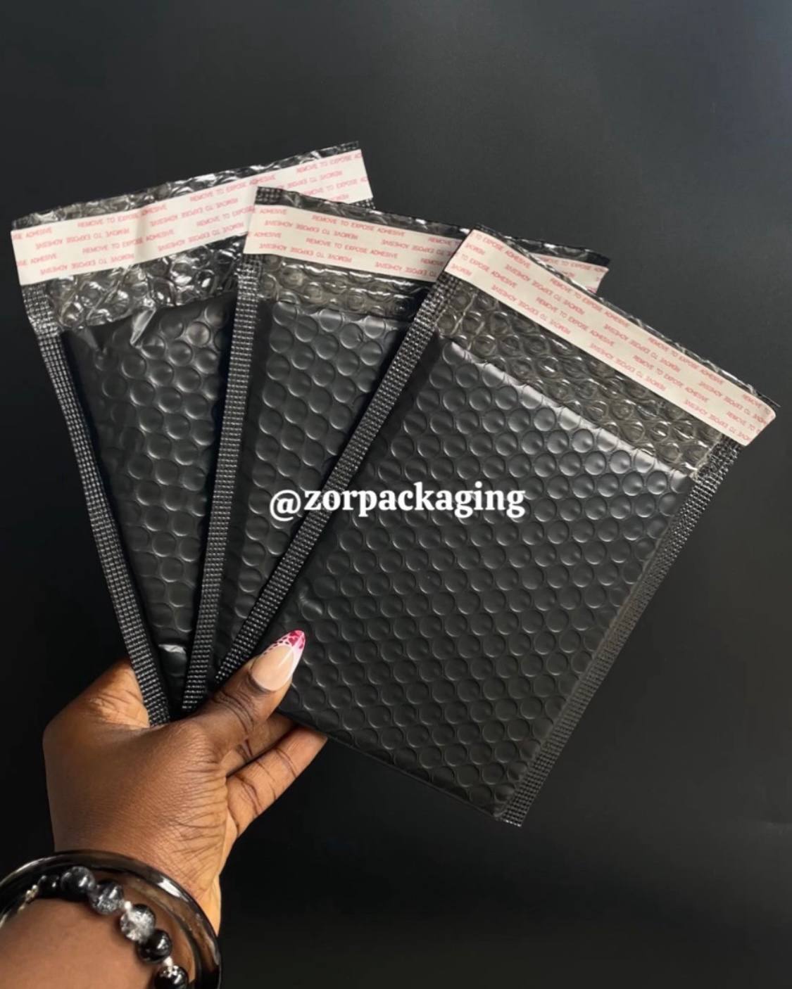 Black Bubble Mailer - 10pcs image