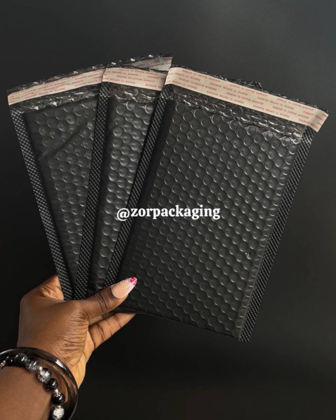 Black Bubble Mailer - 10pcs