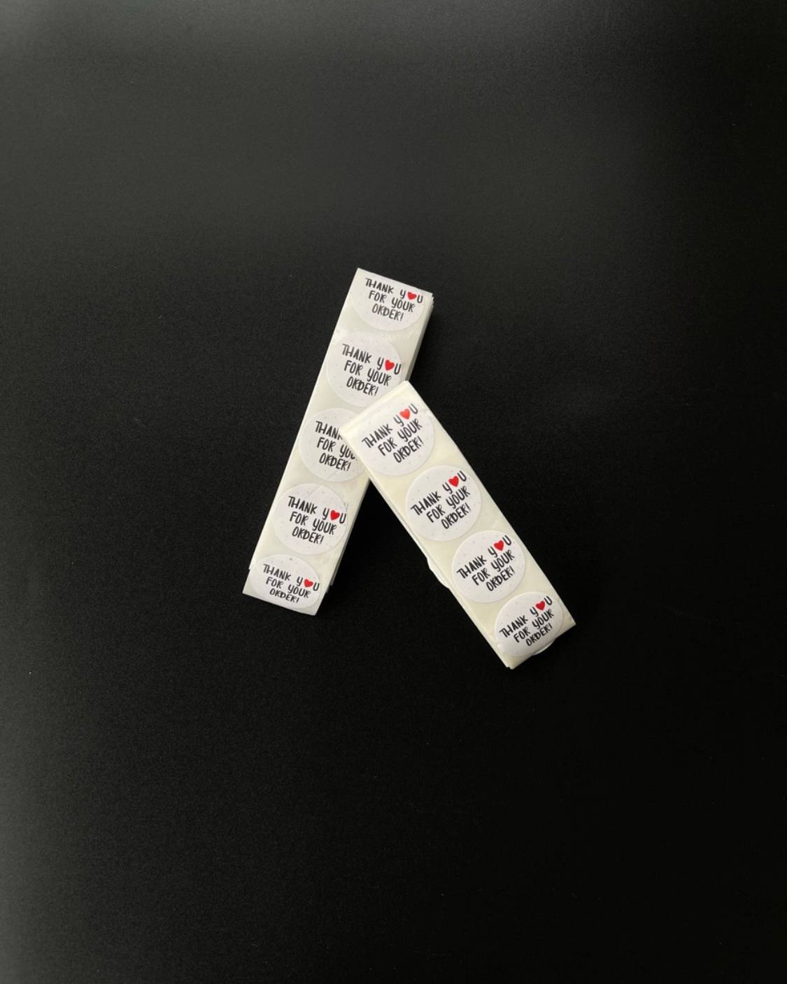Thank You Stickers - White