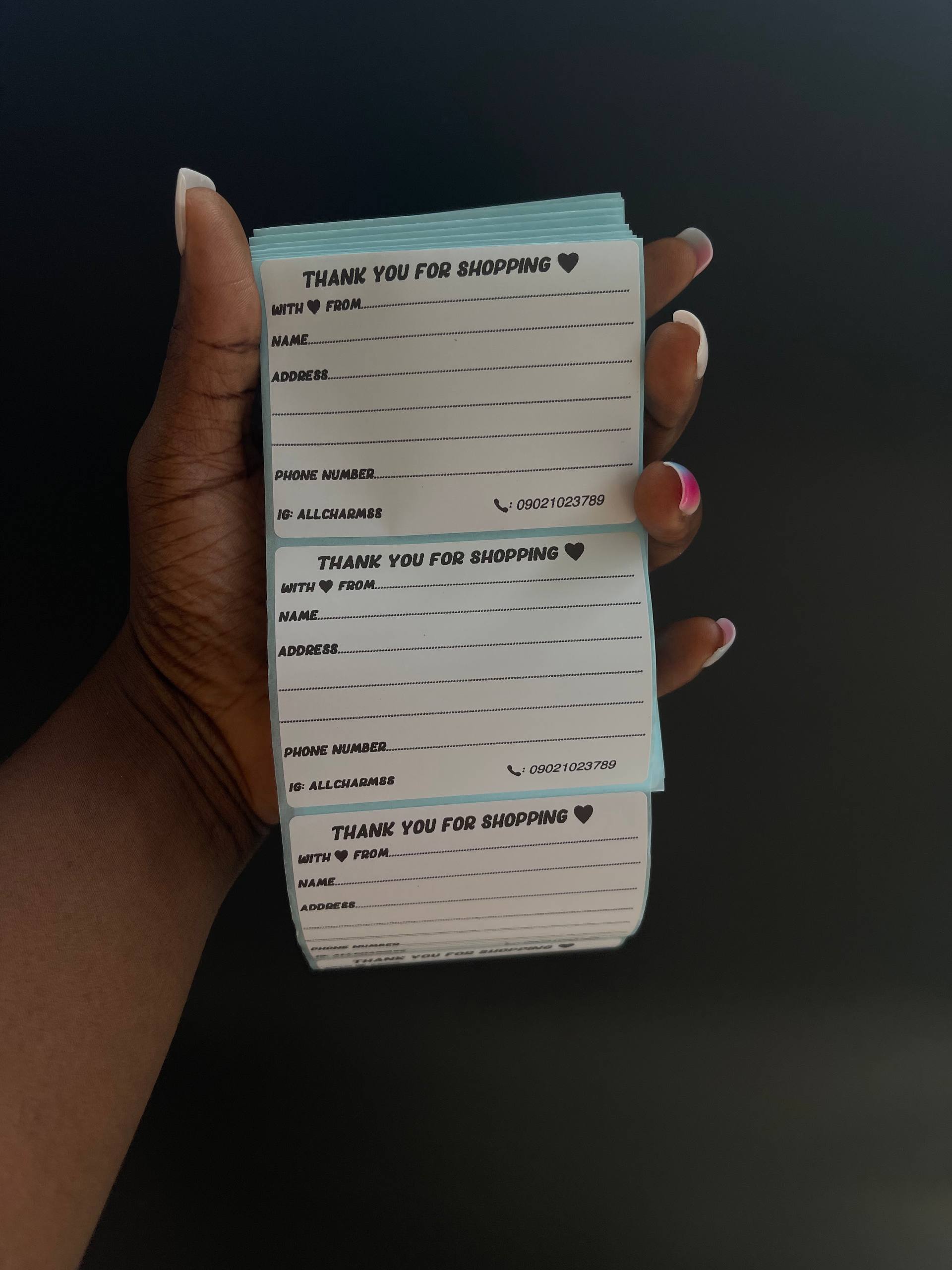 Custom Delivery Stickers