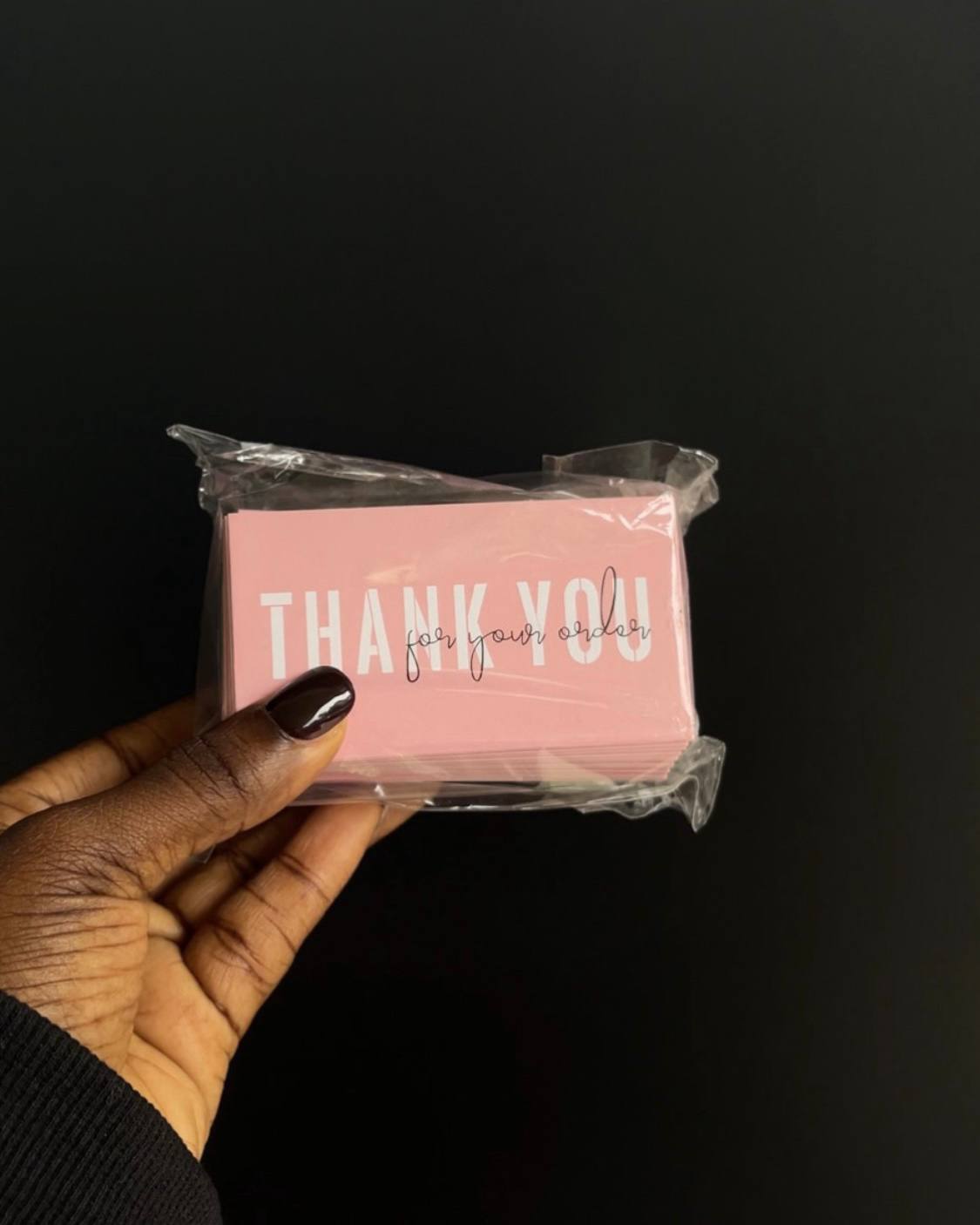 Thank You Card - Classy Pink
