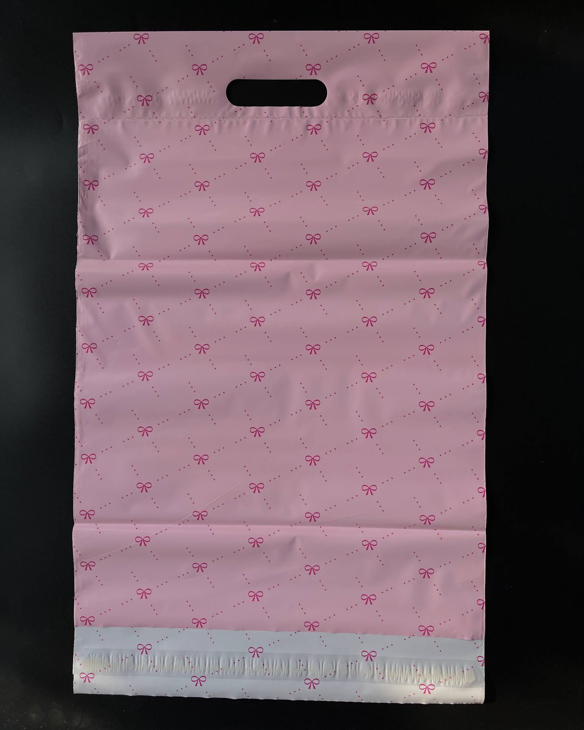 Pink Bow Polymailer with Handle
