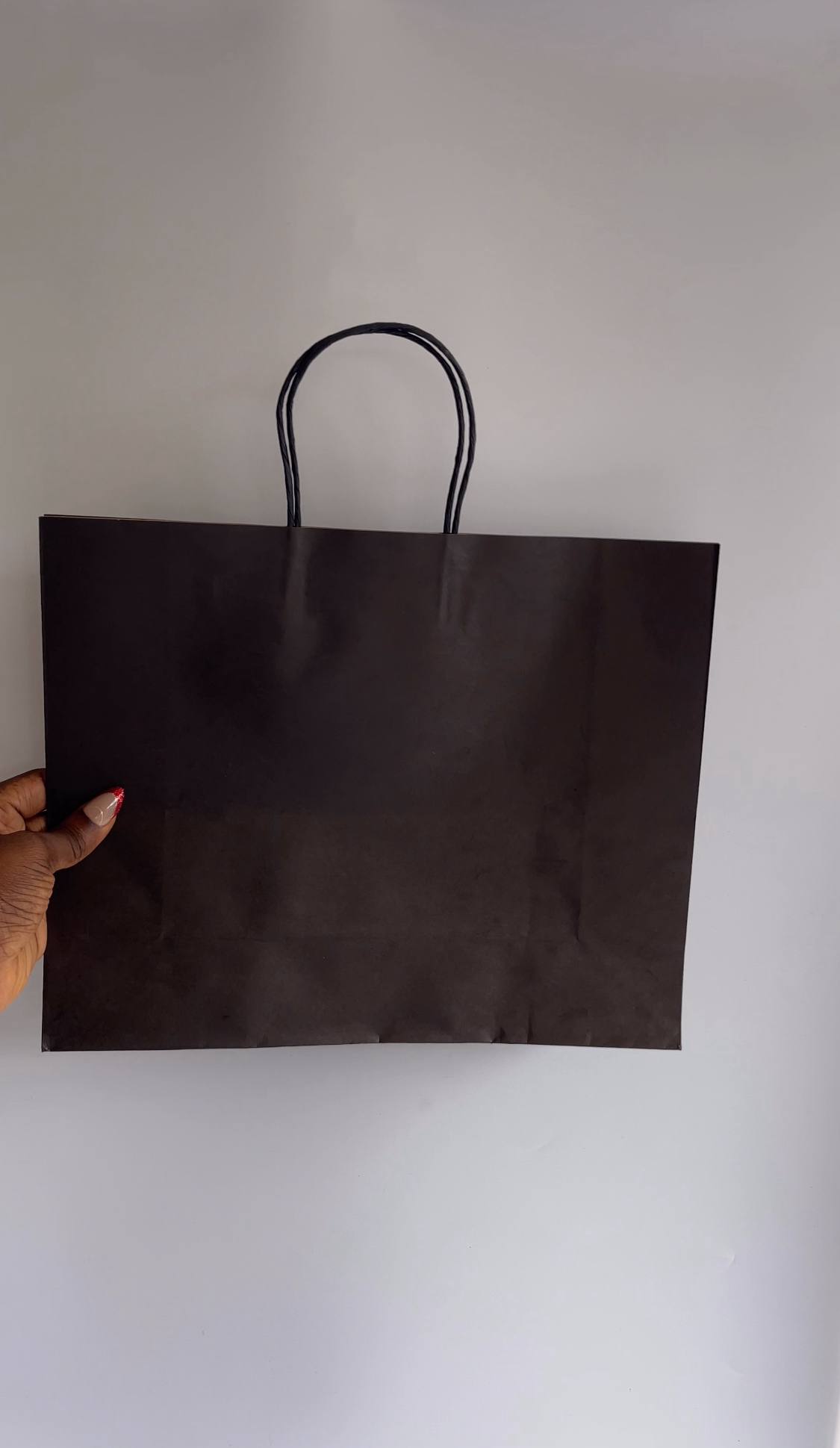 Black Kraft Paper Bag
