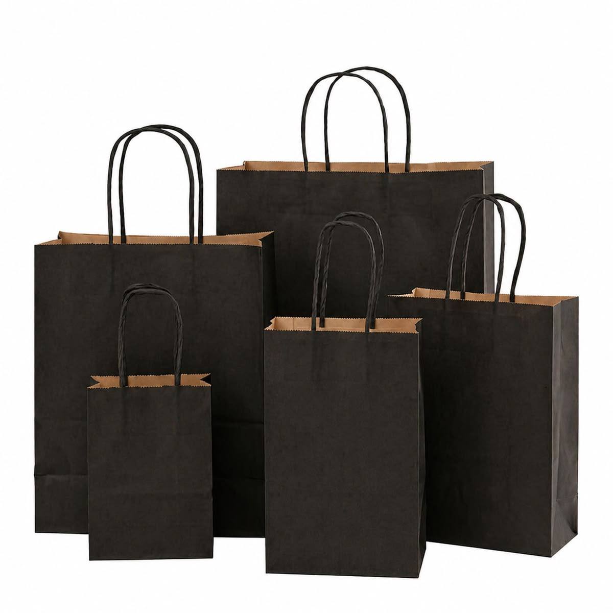 Black Kraft Paper Bag