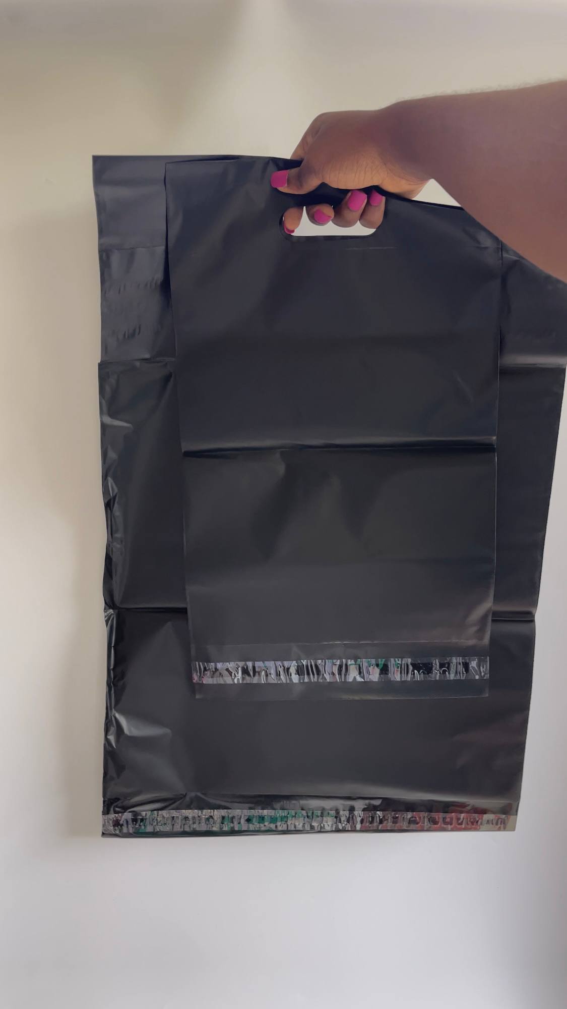Black Polymailer with Handle
