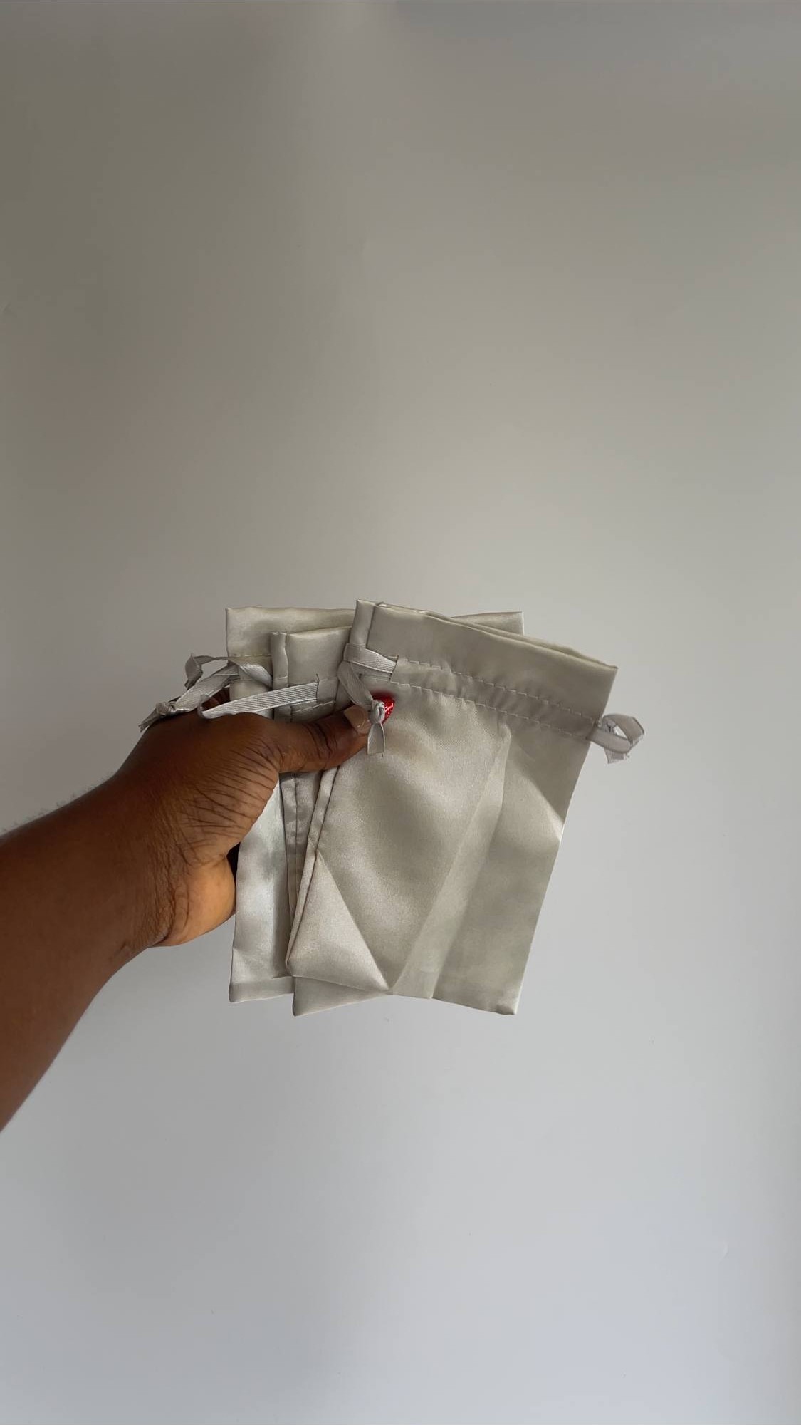 Satin Drawstring Bags - 10pcs