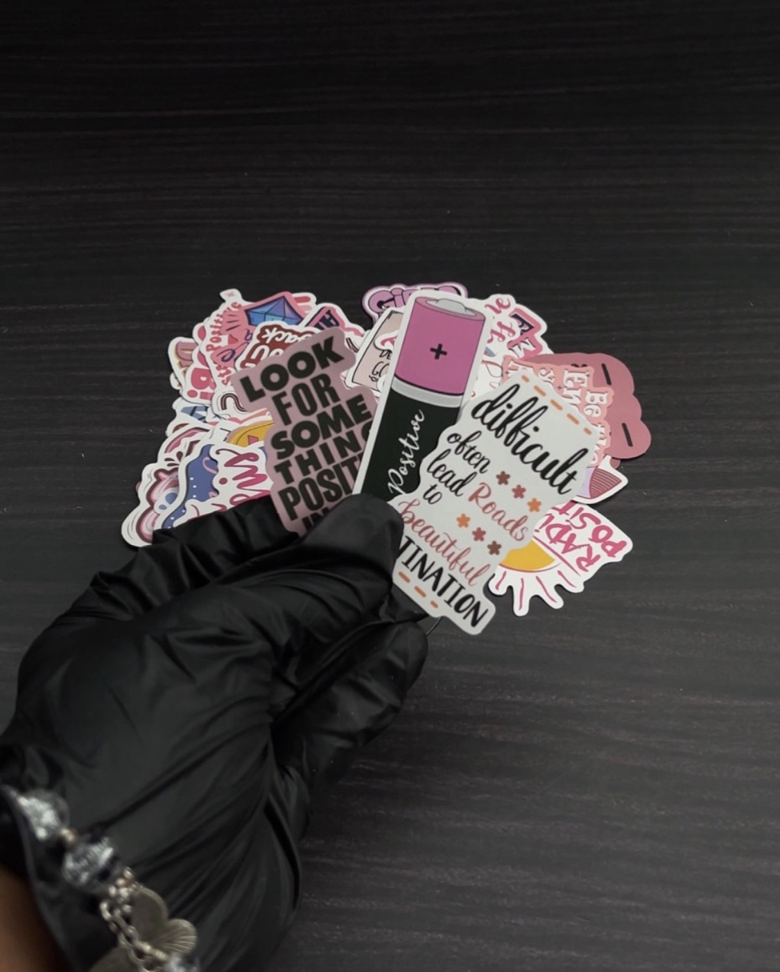 Pink Inspirational Stickers - 20pcs image