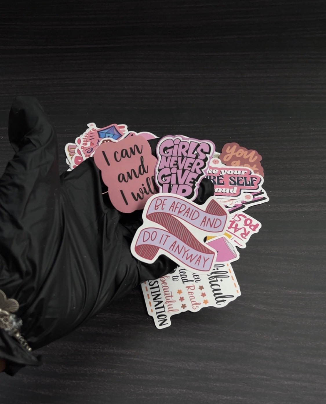 Pink Inspirational Stickers - 20pcs image