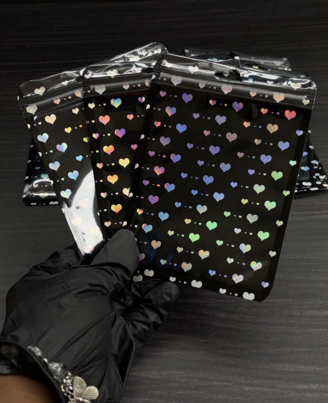 Heart Holographic Pouch