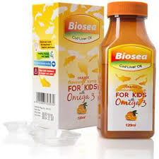 Biosea Cod Liver Oil With Omega 3 For Kids Orange Flavour- 220ml image