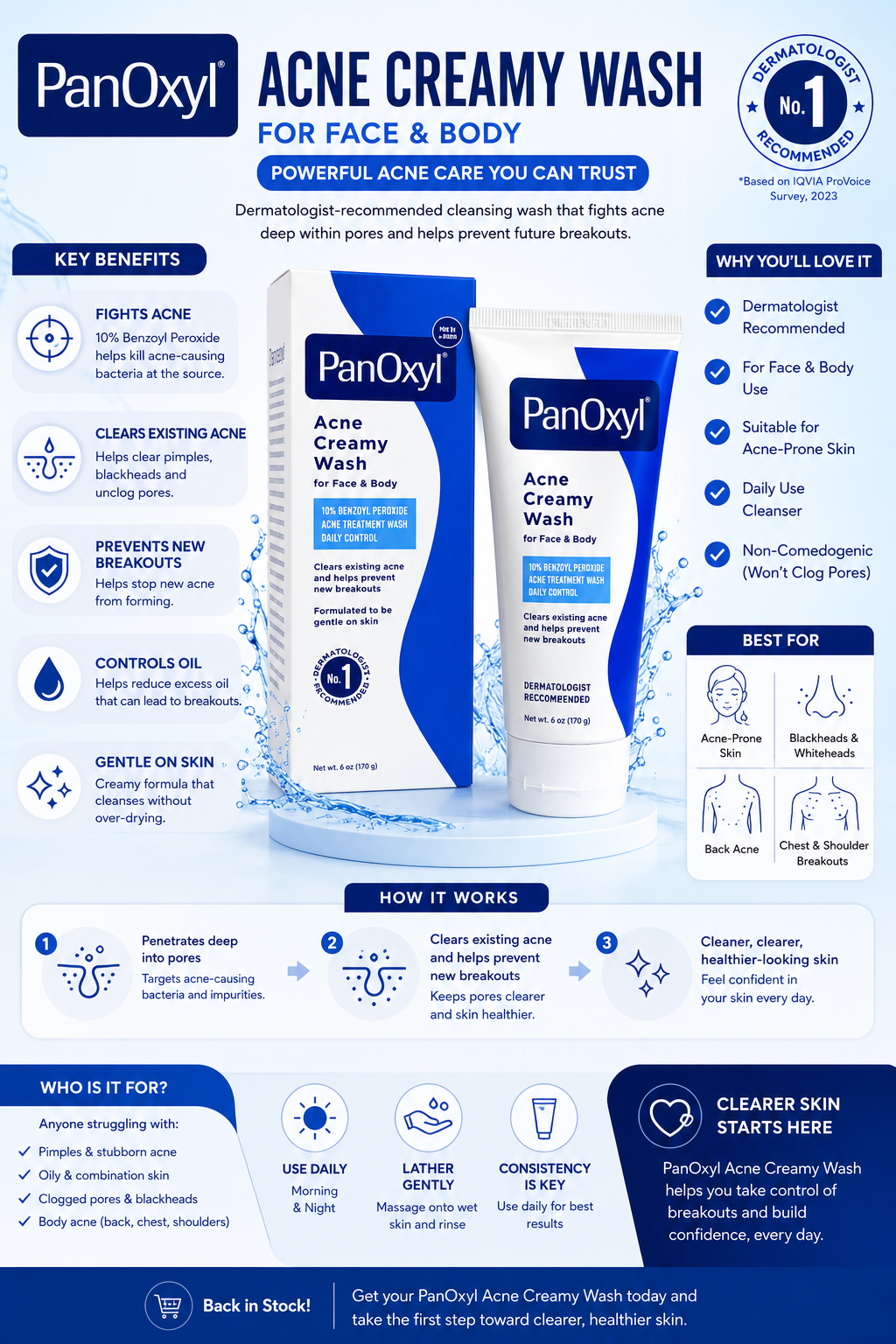 PanOxyl Acne Creamy Wash image