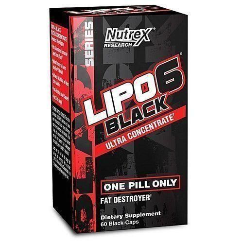 Nutrex RESEARCH Lipo6 Black Ultra Concentrate X 60 Black Caps image