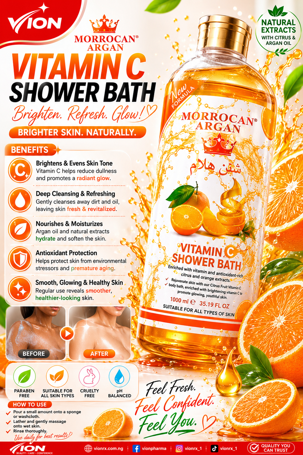 Morrocan Argan Vitamin C Shower Bath image