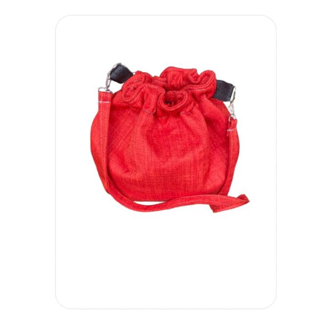 BURNT ORANGE LARGE CAPACITY BUCKET BAG.