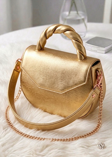 The Twisted Velvet Satchel | Burnt Orange Crossbody