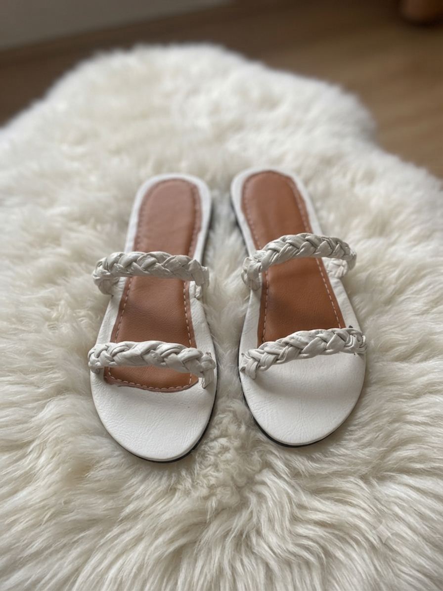Handcrafted Braided Double-Strap Slippers | Lazuda Afrique