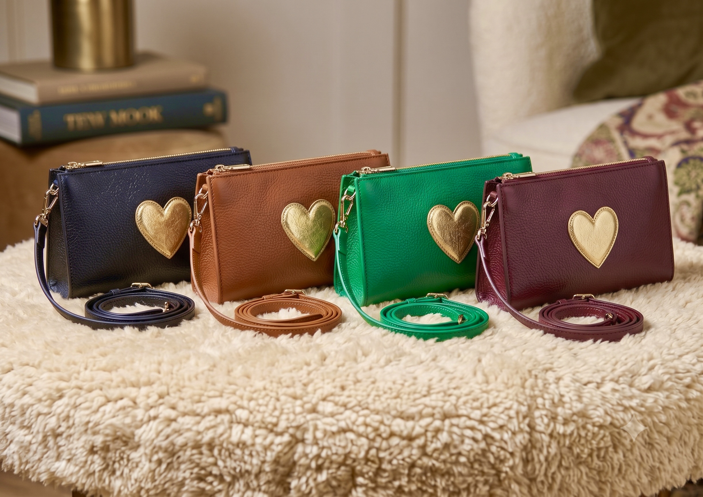 The Heart Leather Crossbody Bag Collection | Lazuda Afrique second image