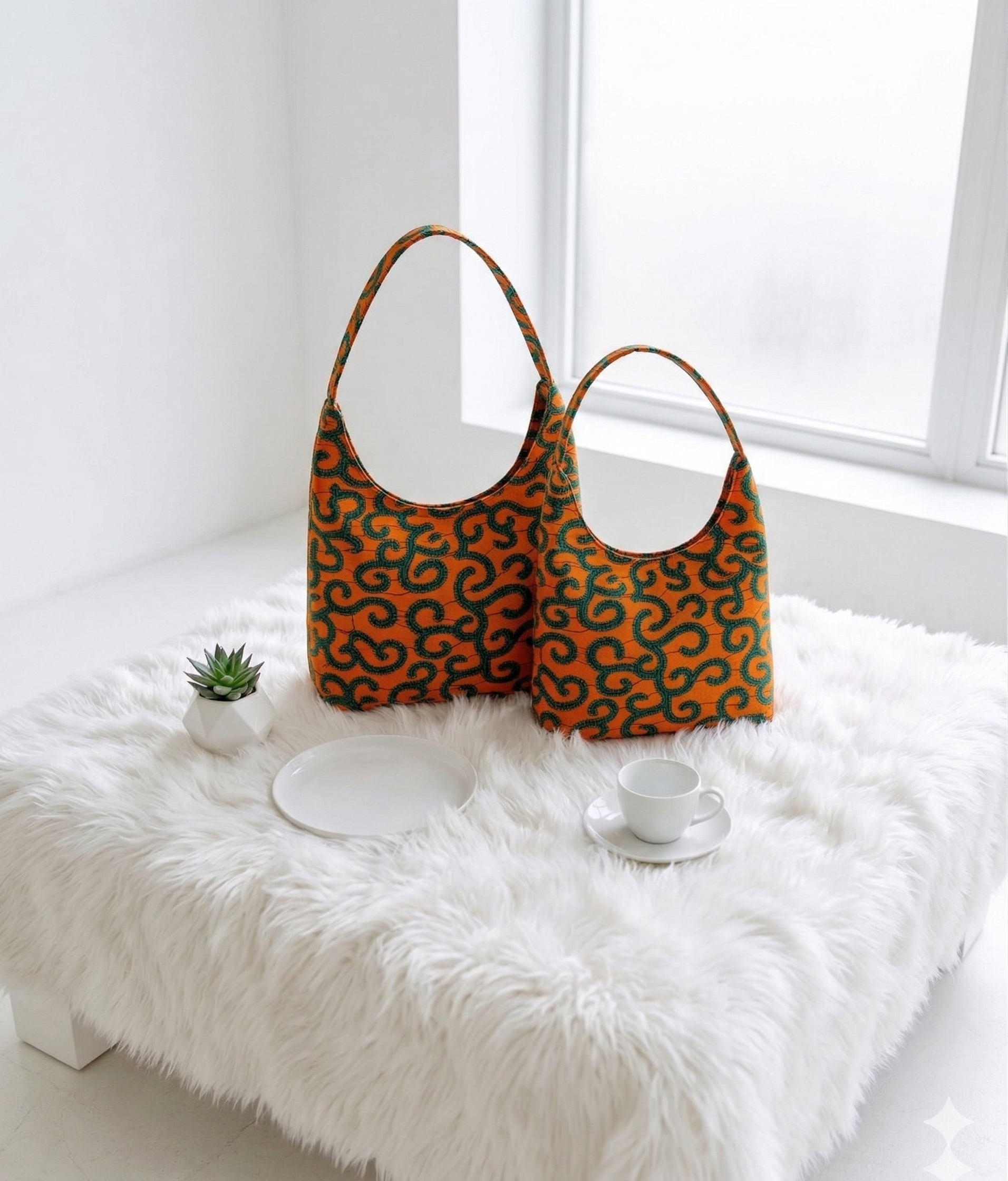 Ankara Print Hobo Bag Image