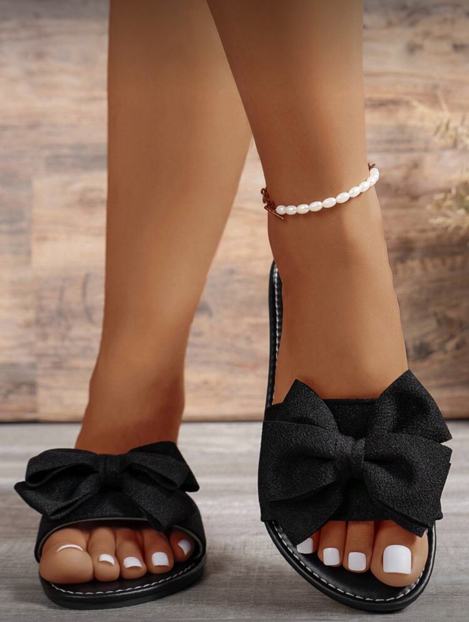 WOMENS BOWLNOT SLIPPERS