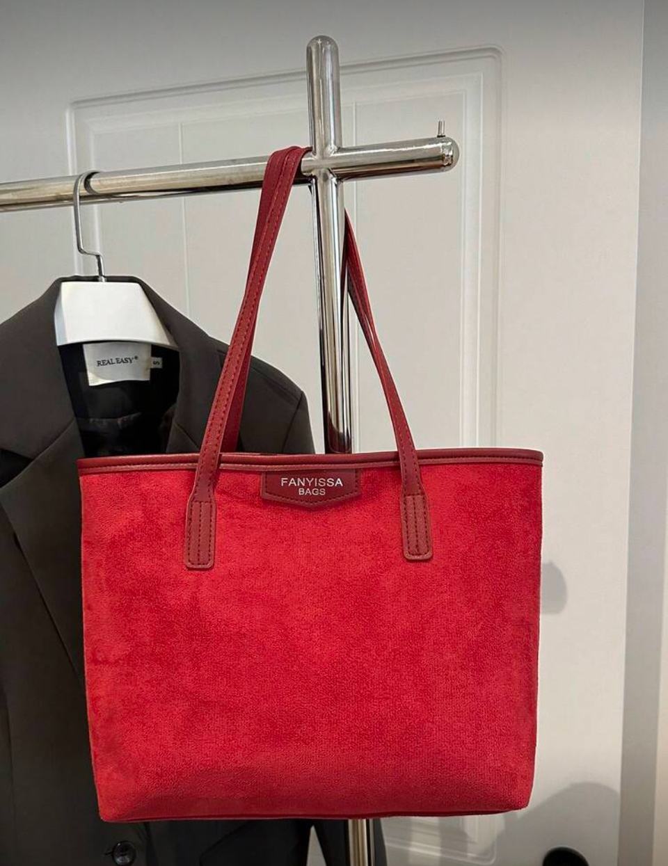 DAMILOLA VELVET LEATHER QUILTED HANDBAG