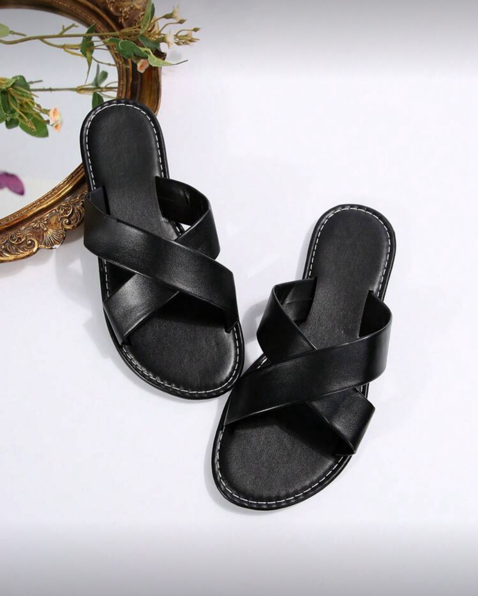 EZENNE CROSS BAND SLIPPERS Image