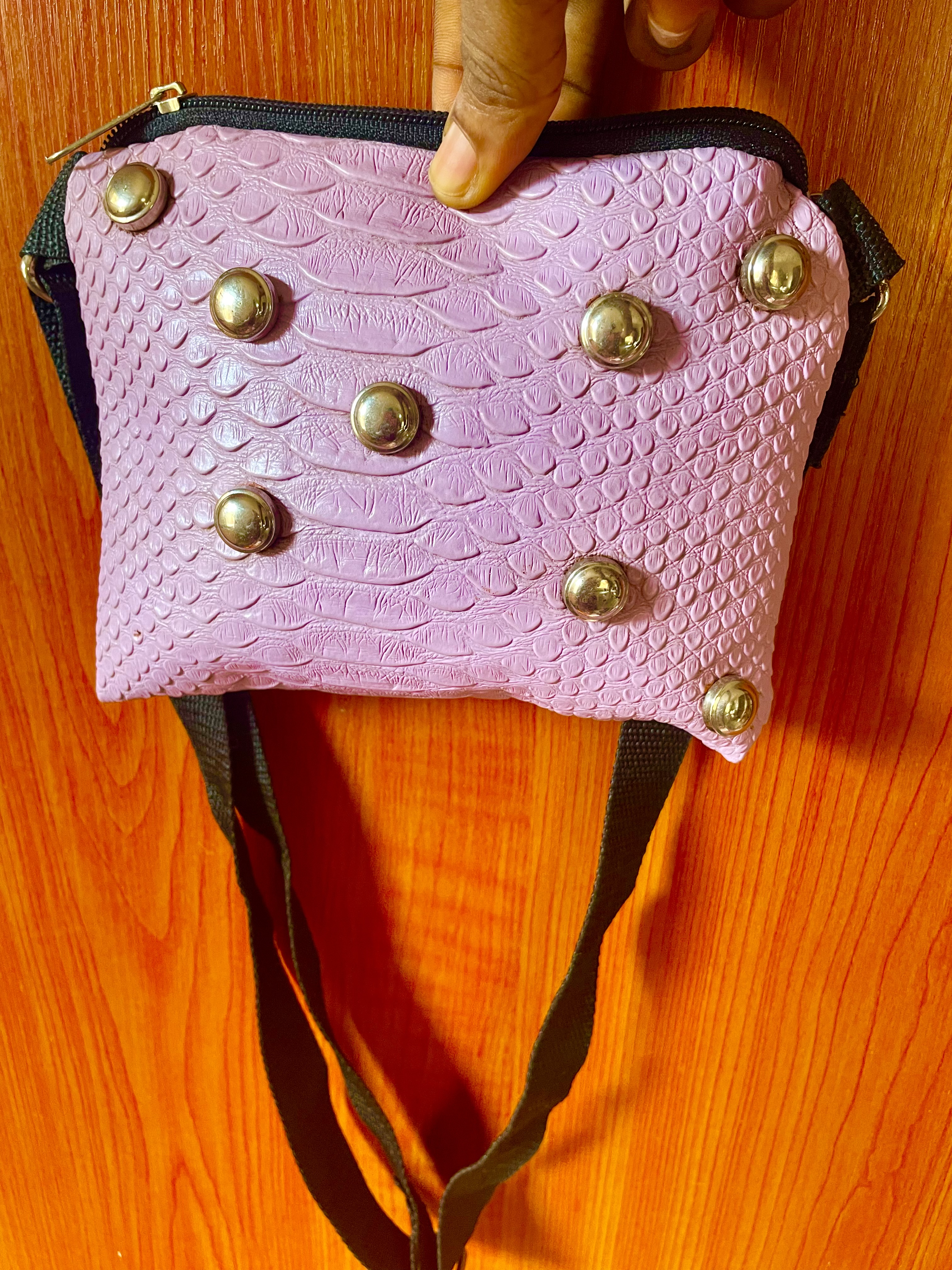 Crocodile Embossed Crossbody Bag Image