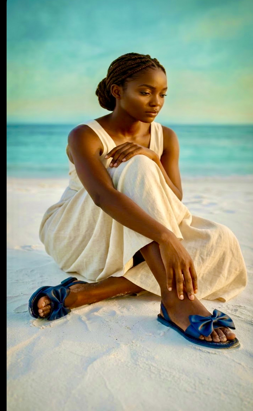 SIMI BOW TIE SANDALS