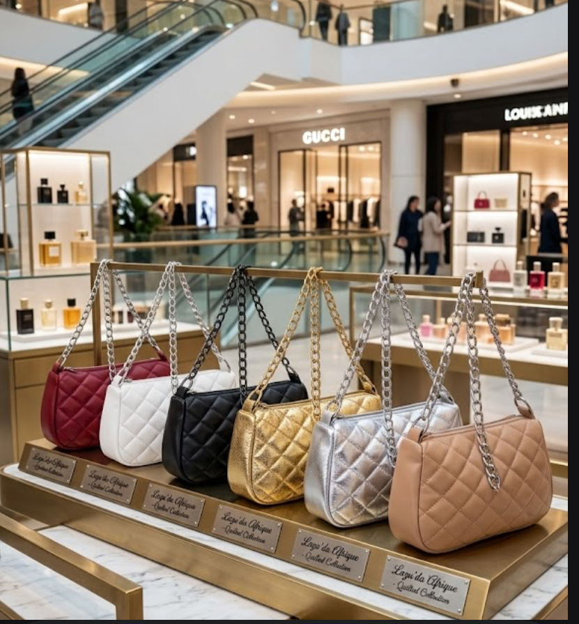 DEBI MID DIAMOND PATTERN BAG second image