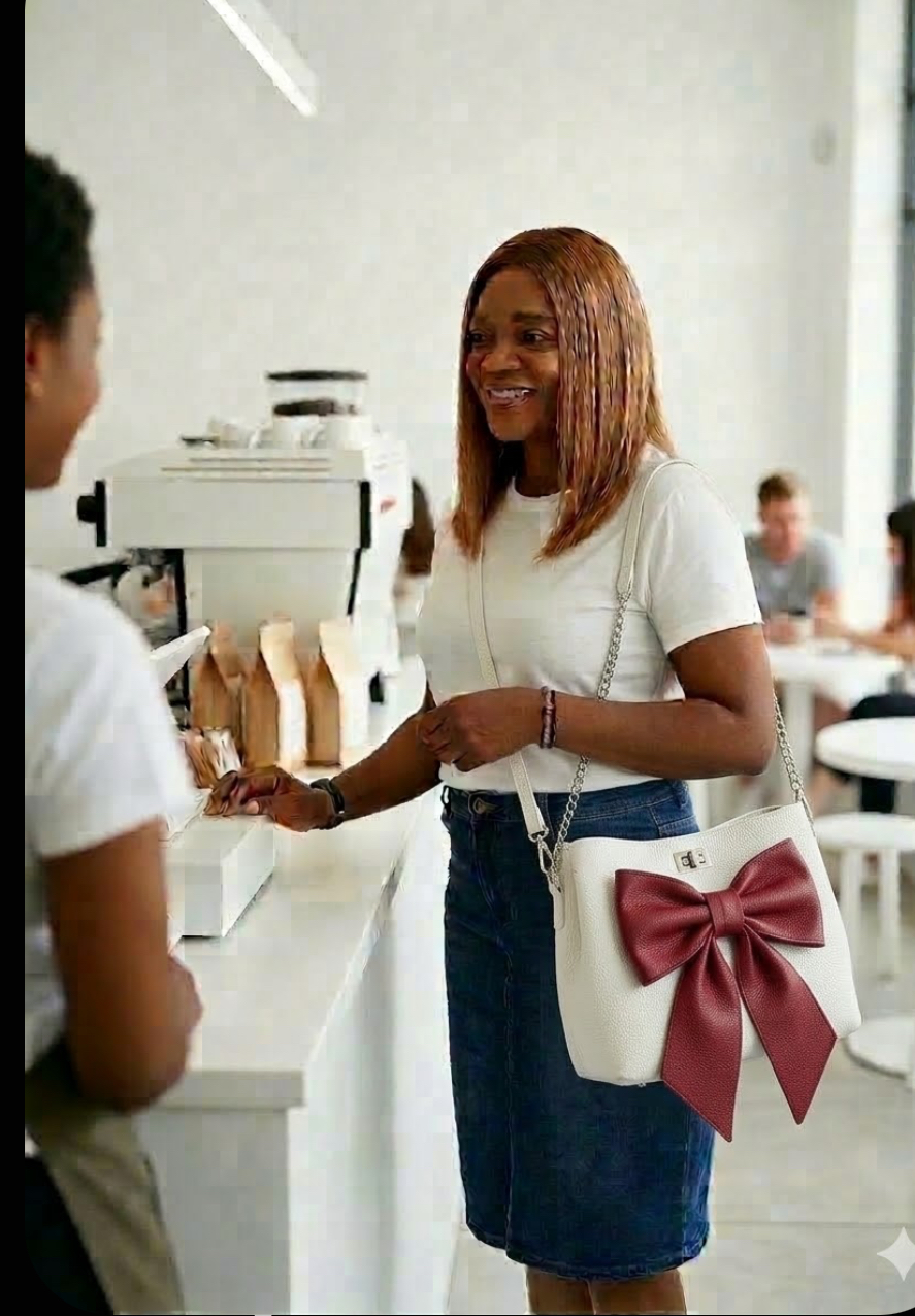 White pebbles leathers bag second image