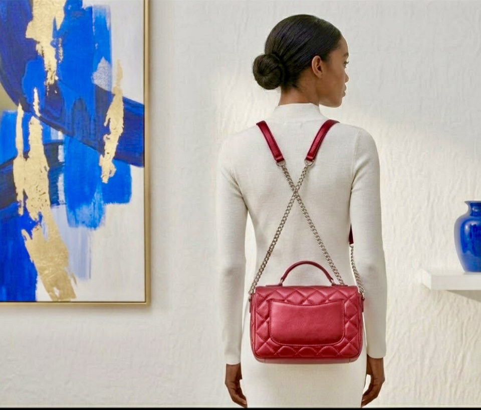 The Ruby Quilted Sling second image