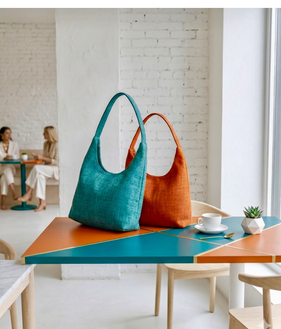 The 'Acre' Woven Crescent Hobo: A Study in Modern Texture second image