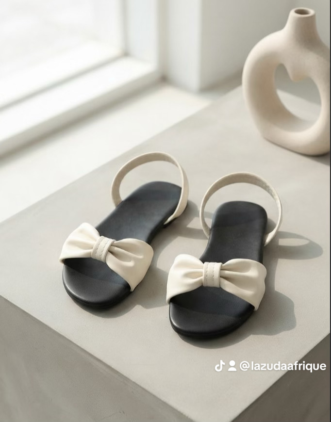 Lazuda Afrique | Handcrafted Bow Slingback Sandals & Luxury Footwear