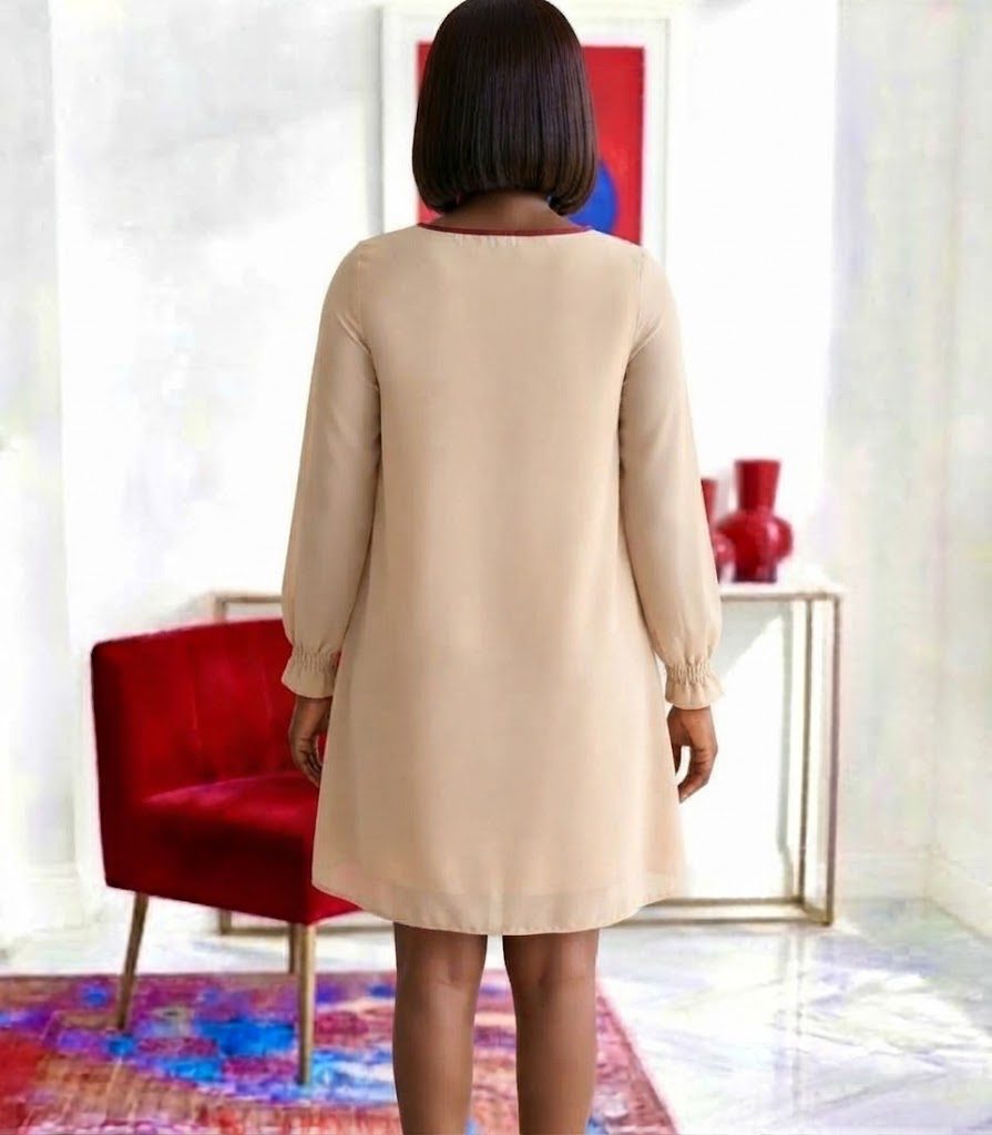 The "Sweetheart" Chiffon Shift Dress