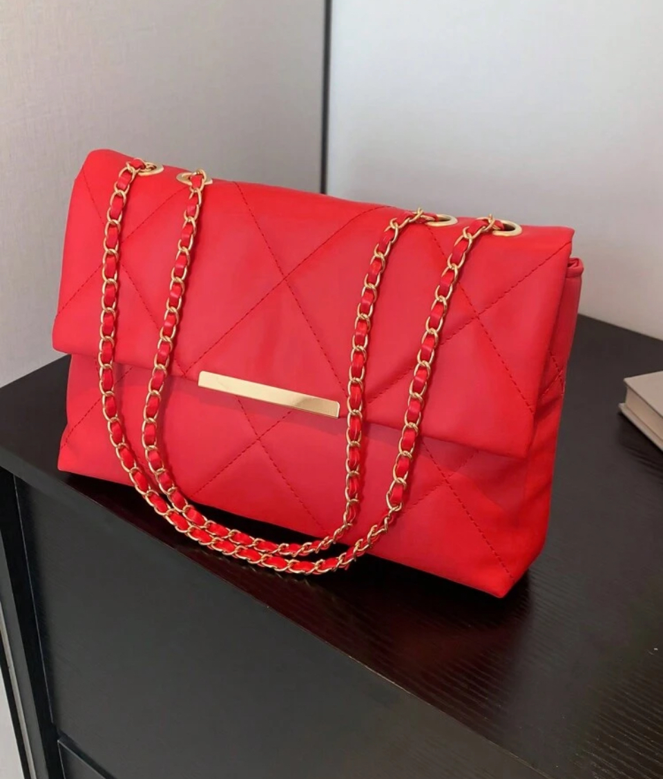 Fashionable red cherry bag