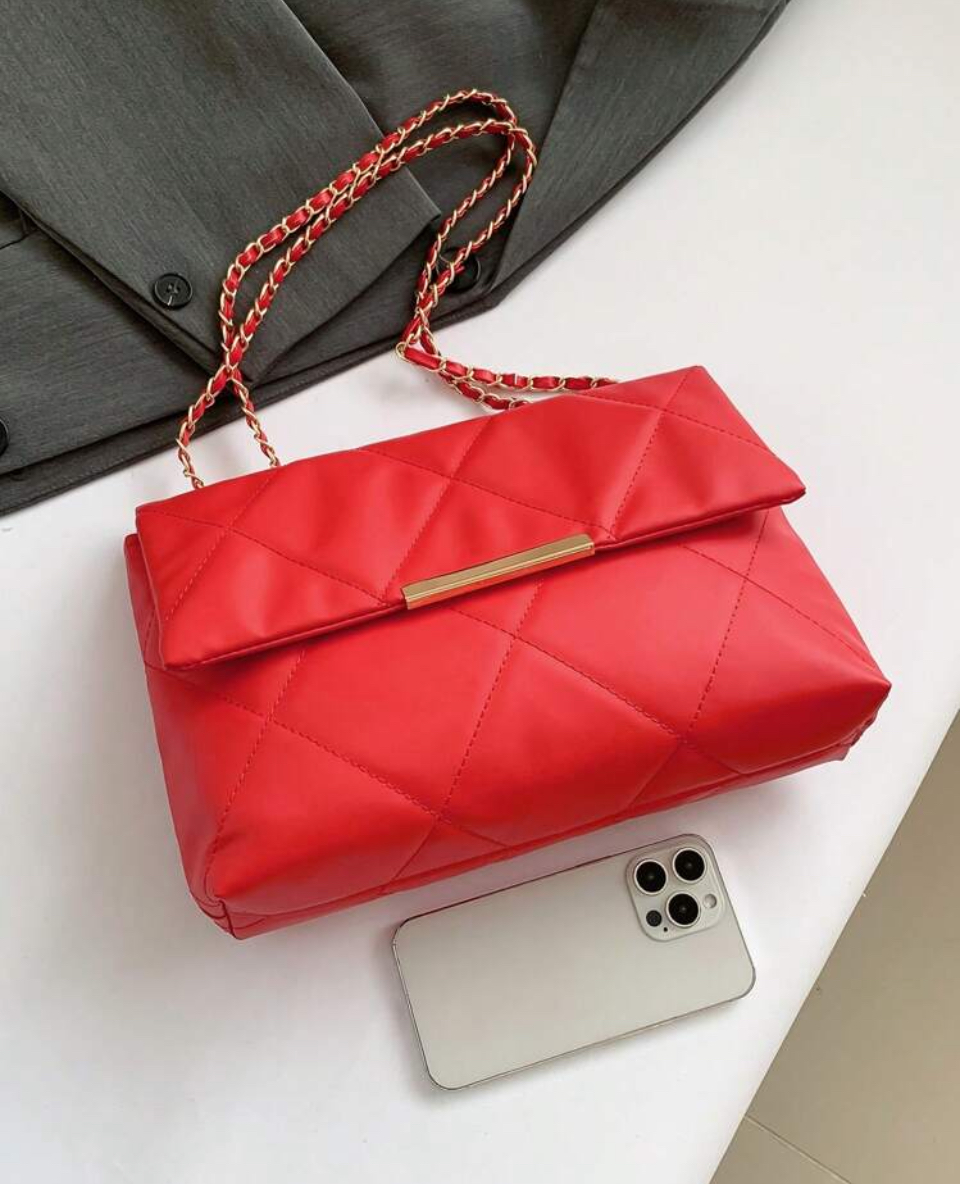 Fashionable red cherry bag Image