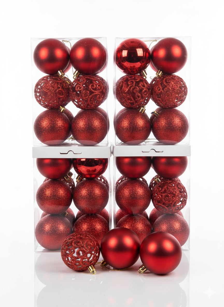 12 PCS BAUBLES/ORNAMENTS second image