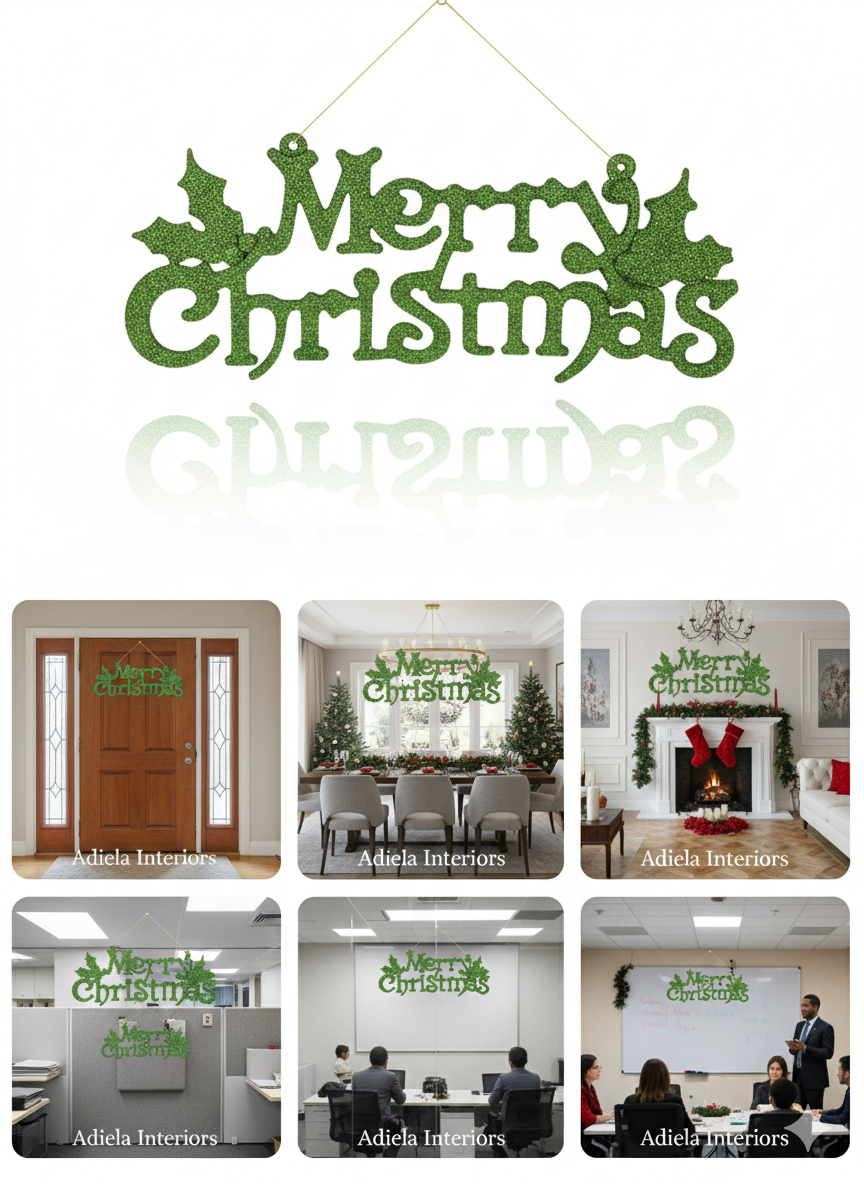 MERRY CHRISTMAS DECORATIVE SIGN image