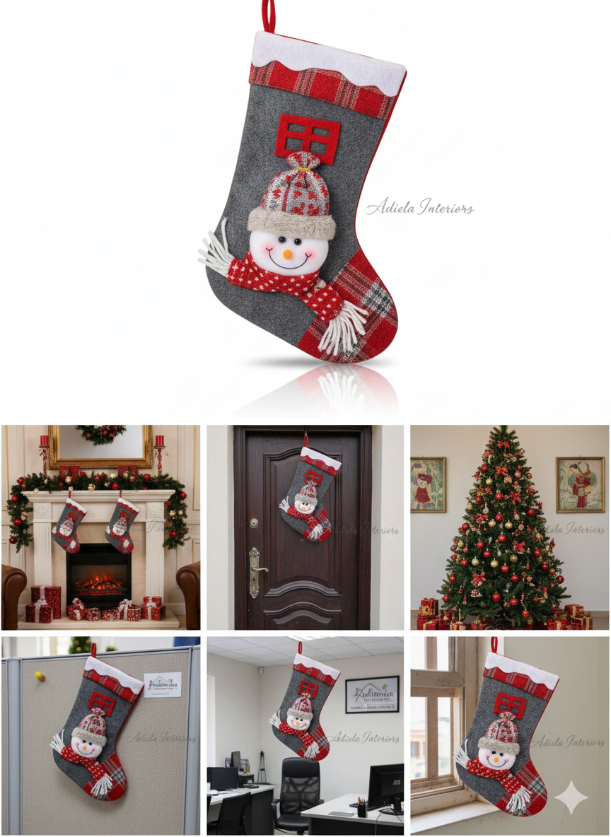 SANTA STOCKINGS FOR CHRISTMAS DECORATION image