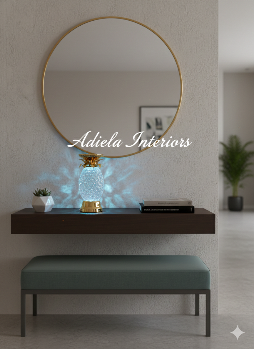 Pineapple Design Crystal Lamp second image