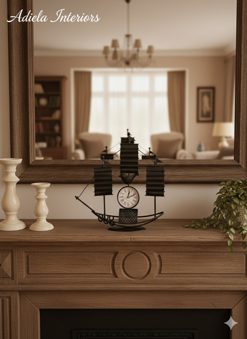 Sail Ship Table Clock image