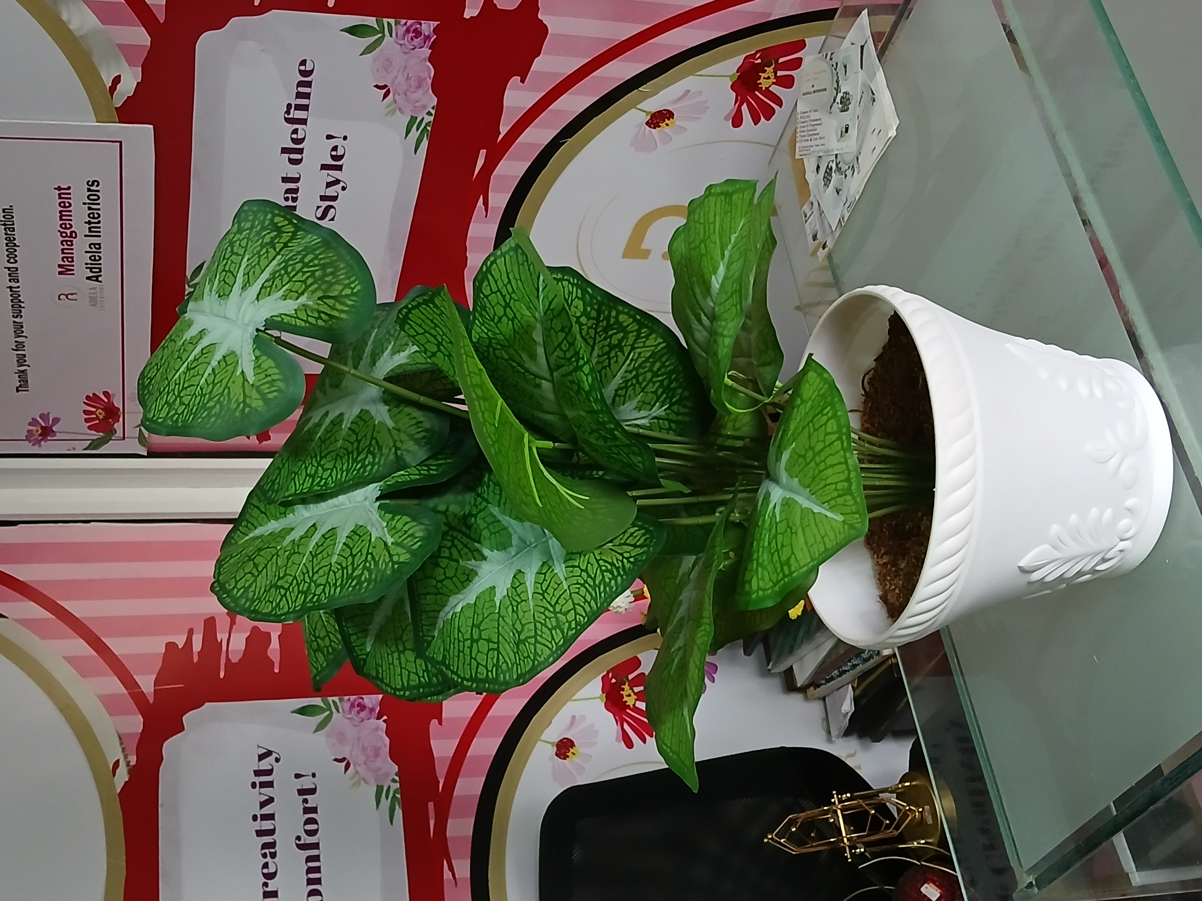 Bunch Tree In Plastic Vase image