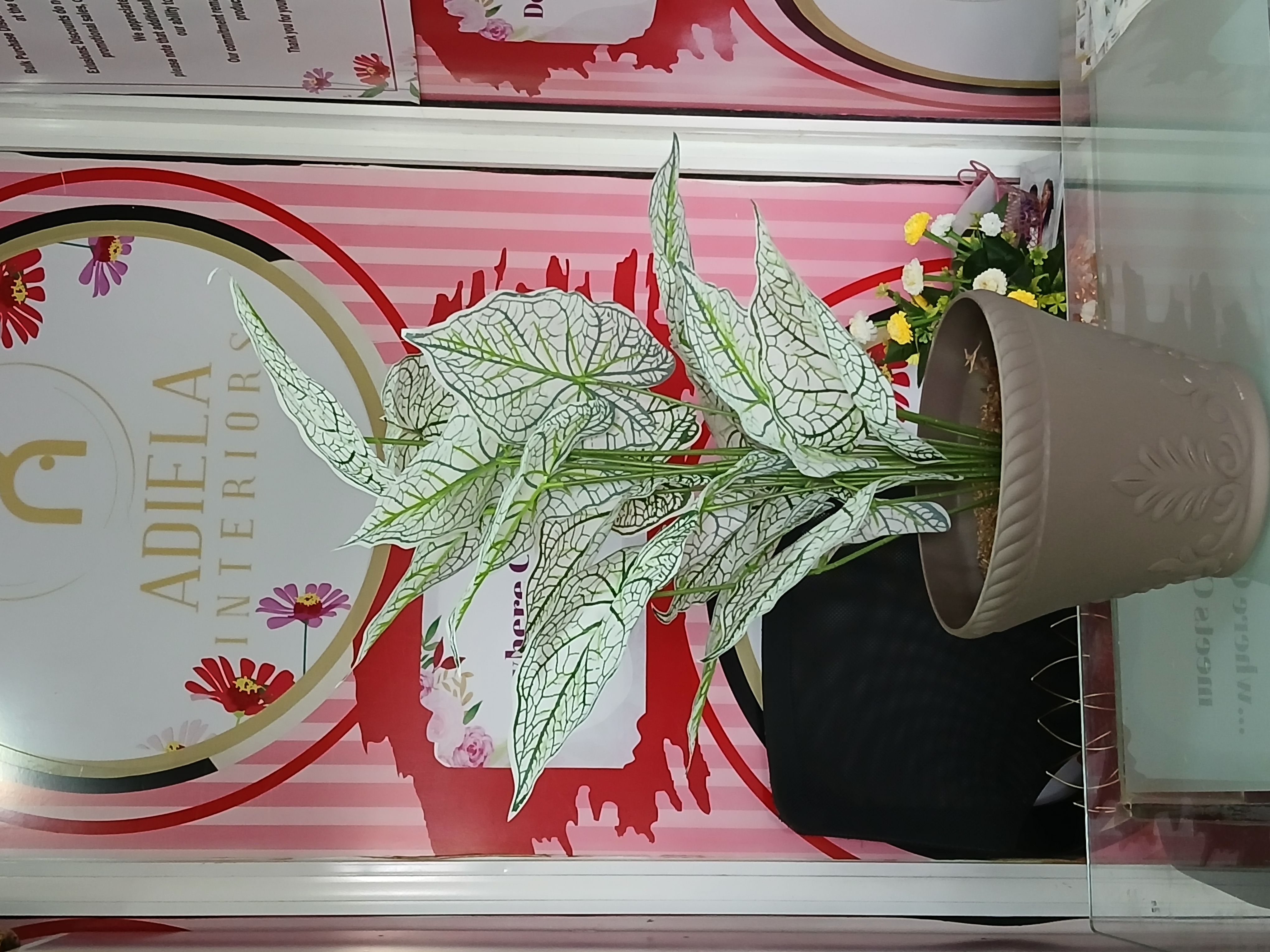 Bunch Tree In Plastic Vase image